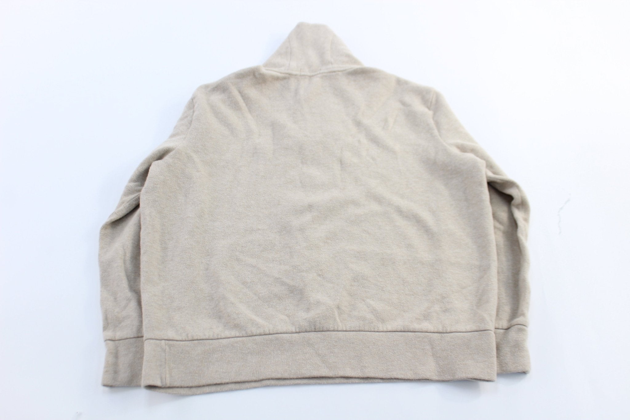 Polo Ralph Lauren Beige Elbow Patch Sweater - ThriftedThreads.com