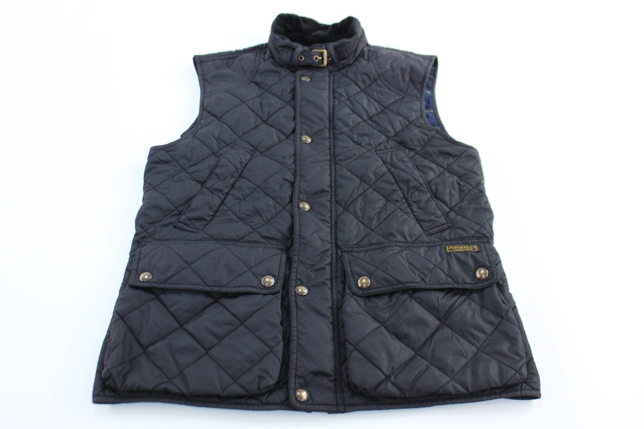 Polo Ralph Lauren Black Quilted Puffer Vest - ThriftedThreads.com