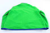 Polo Ralph Lauren Blue & Green Half Zip Fleece Pullover - ThriftedThreads.com
