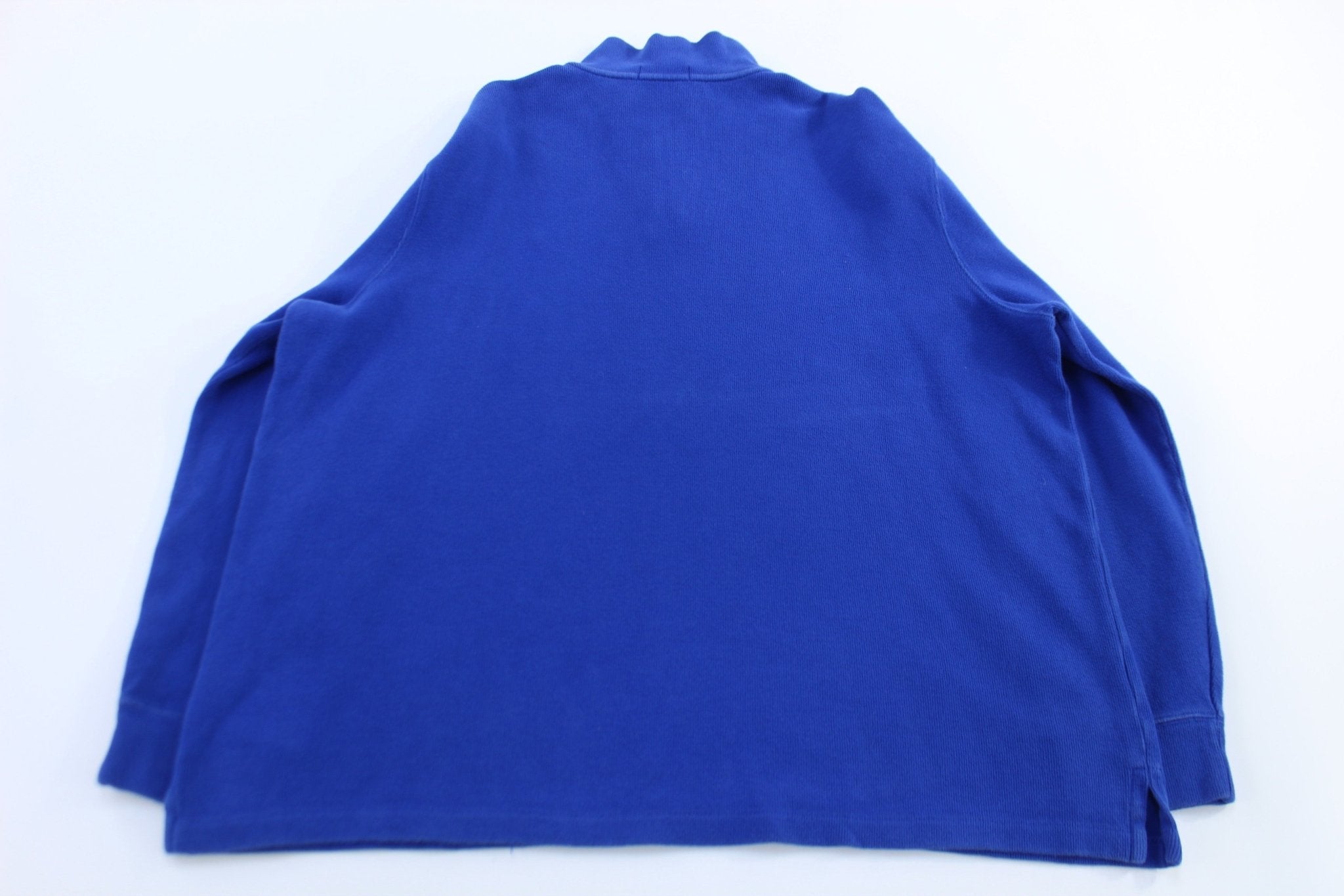 Polo Ralph Lauren Blue Quarter Zip Sweater - Sweater - Thrifted Threads