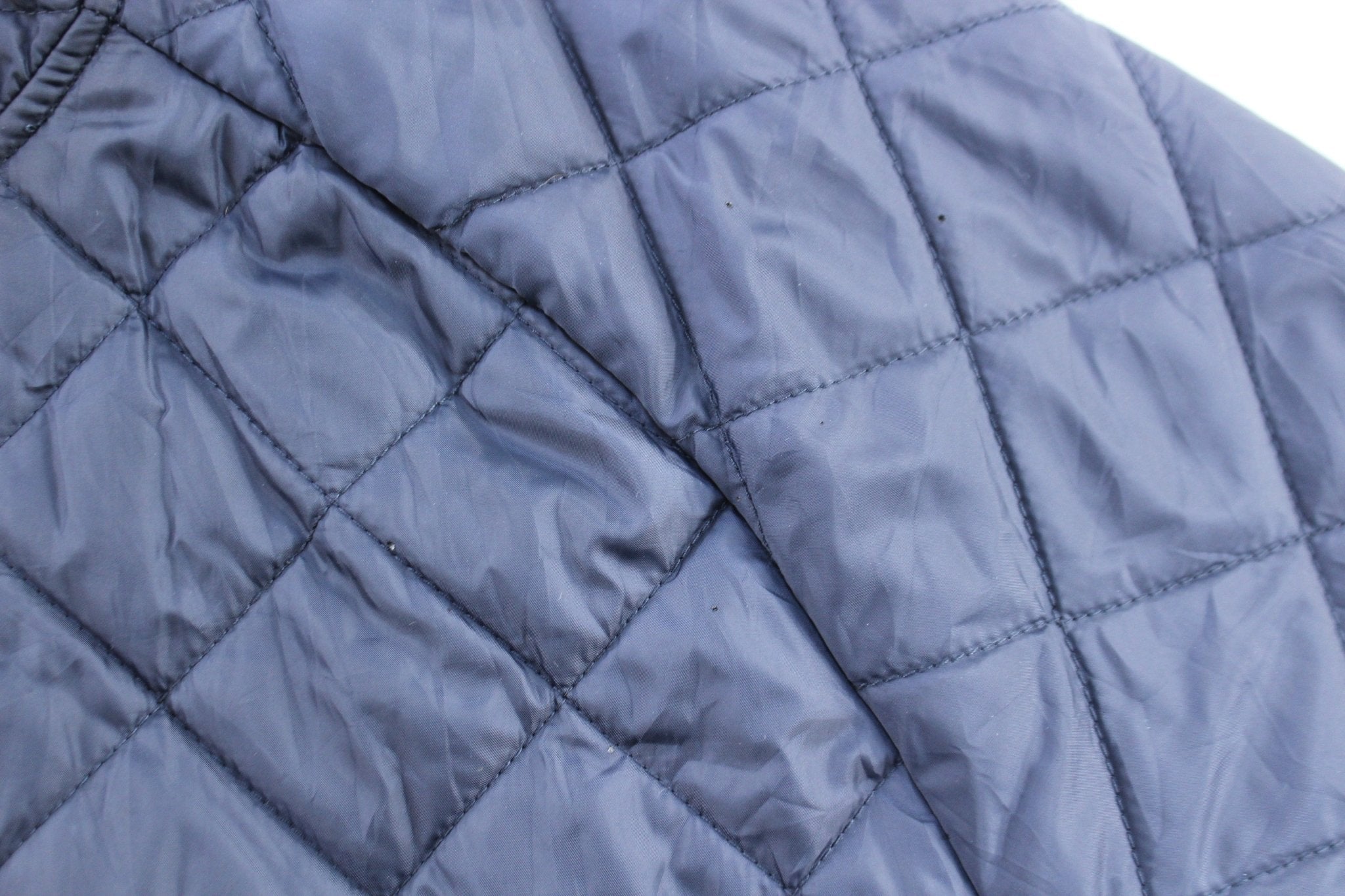Polo Ralph Lauren Blue Quilted Zip Up Jacket - ThriftedThreads.com
