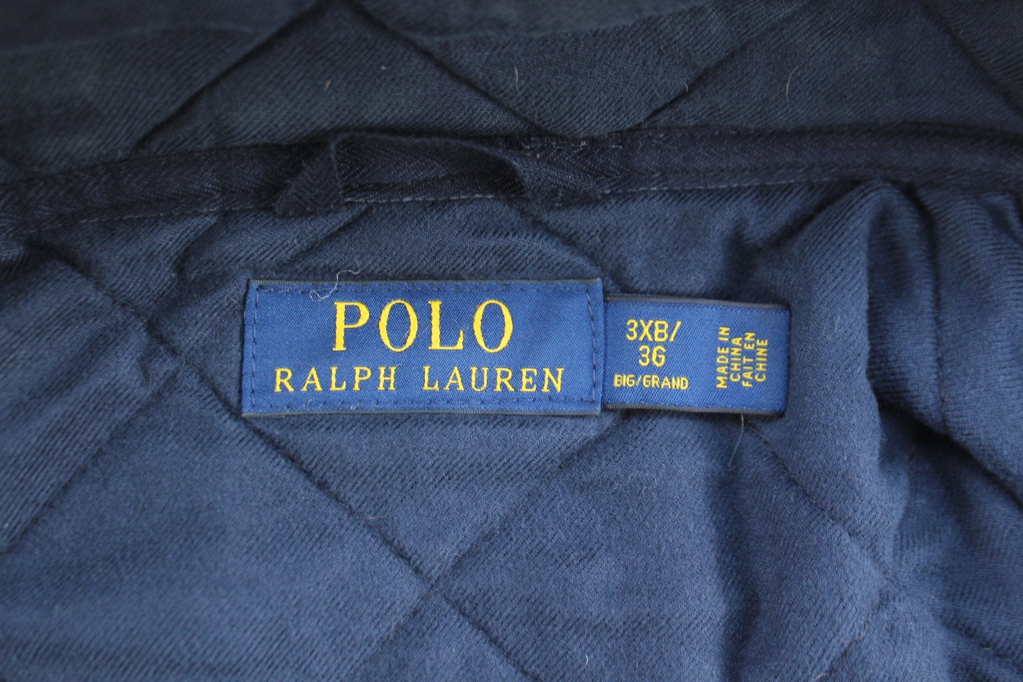 Polo Ralph Lauren Blue Quilted Zip Up Jacket - ThriftedThreads.com
