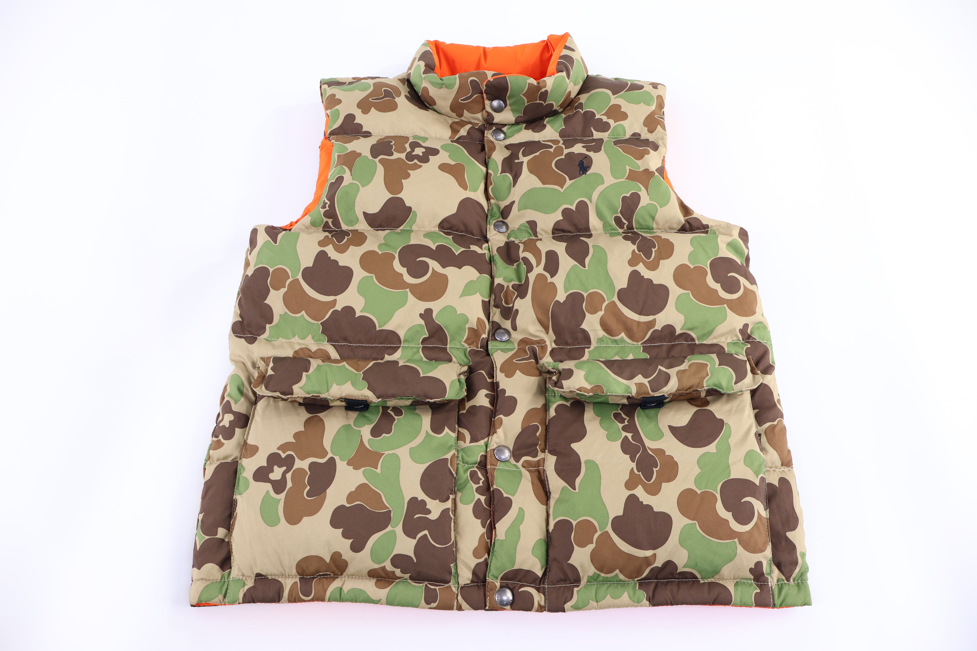Polo Ralph Lauren Camo Full Zip Puffer Vest - Vest - Thrifted Threads