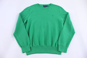 Polo Ralph Lauren Embroidered Green Sweater - Sweater - Thrifted Threads