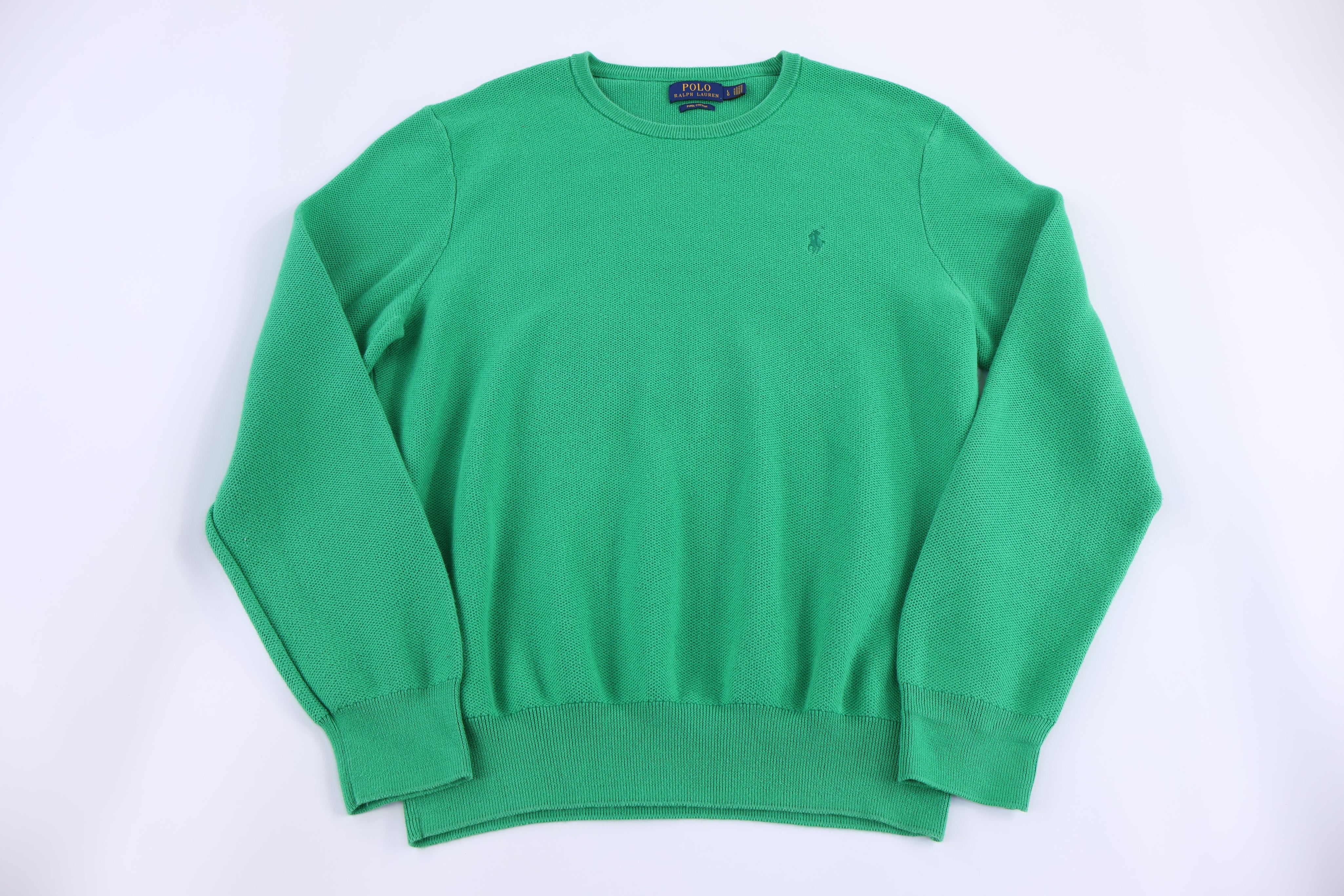 Polo Ralph Lauren Embroidered Green Sweater - Sweater - Thrifted Threads