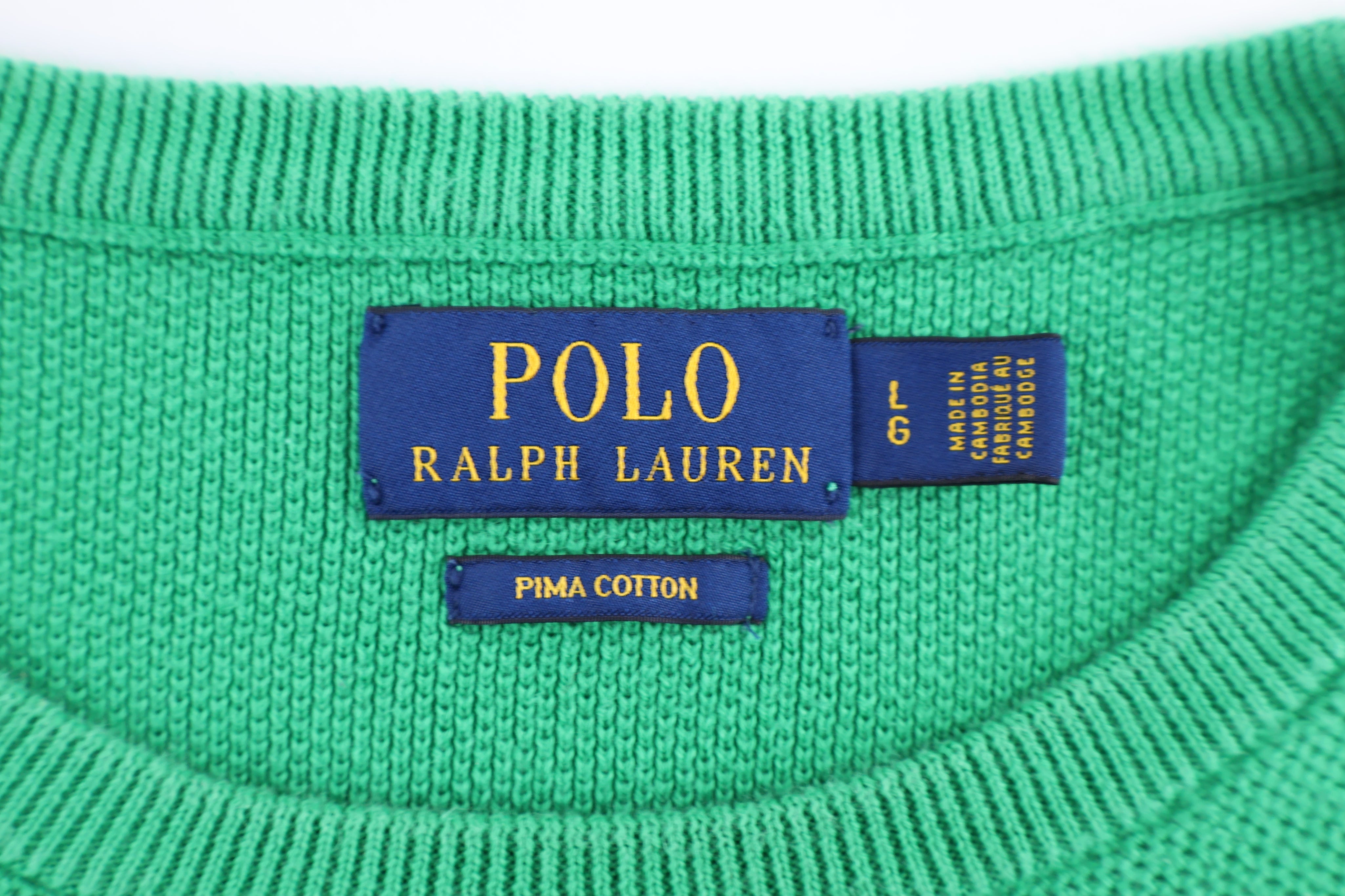 Polo Ralph Lauren Embroidered Green Sweater - Sweater - Thrifted Threads