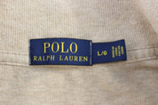 Polo Ralph Lauren Embroidered Logo Beige Quarter Zip Sweater - Sweater - Thrifted Threads