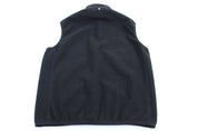 Polo Ralph Lauren Embroidered Logo Black Fleece Zip Up Vest - Vest - Thrifted Threads