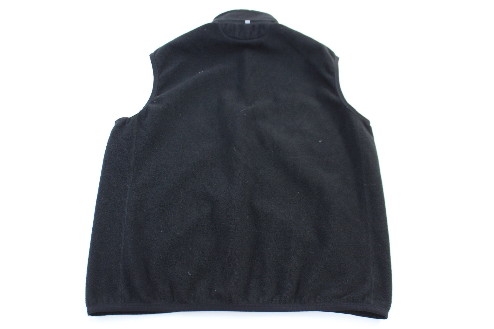Polo Ralph Lauren Embroidered Logo Black Fleece Zip Up Vest - Vest - Thrifted Threads