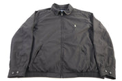 Polo Ralph Lauren Embroidered Logo Black Full Zip Jacket - jacket - Thrifted Threads