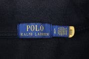 Polo Ralph Lauren Embroidered Logo Black Quarter Zip Pullover - Sweater - Thrifted Threads