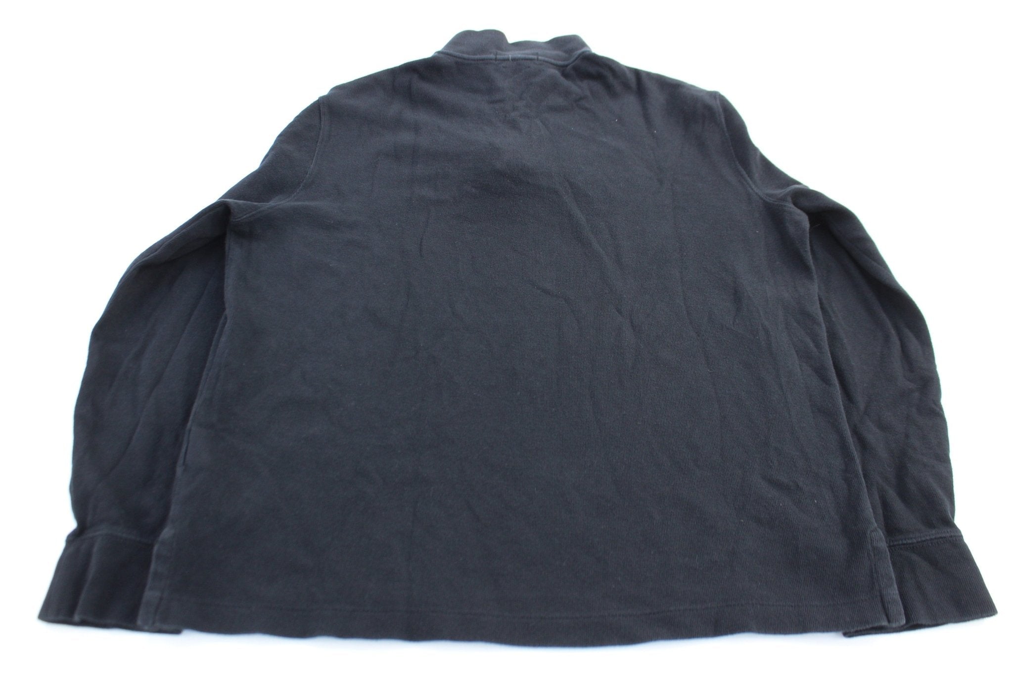 Polo Ralph Lauren Embroidered Logo Black Quarter Zip Sweater - Sweater - Thrifted Threads