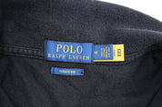 Polo Ralph Lauren Embroidered Logo Black Quarter Zip Sweater - Sweater - Thrifted Threads