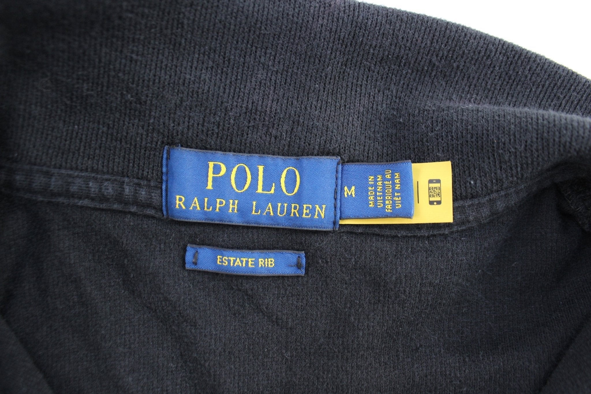 Polo Ralph Lauren Embroidered Logo Black Quarter Zip Sweater - Sweater - Thrifted Threads