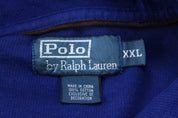 Polo Ralph Lauren Embroidered Logo Blue Button Up Sweater - Sweater - Thrifted Threads