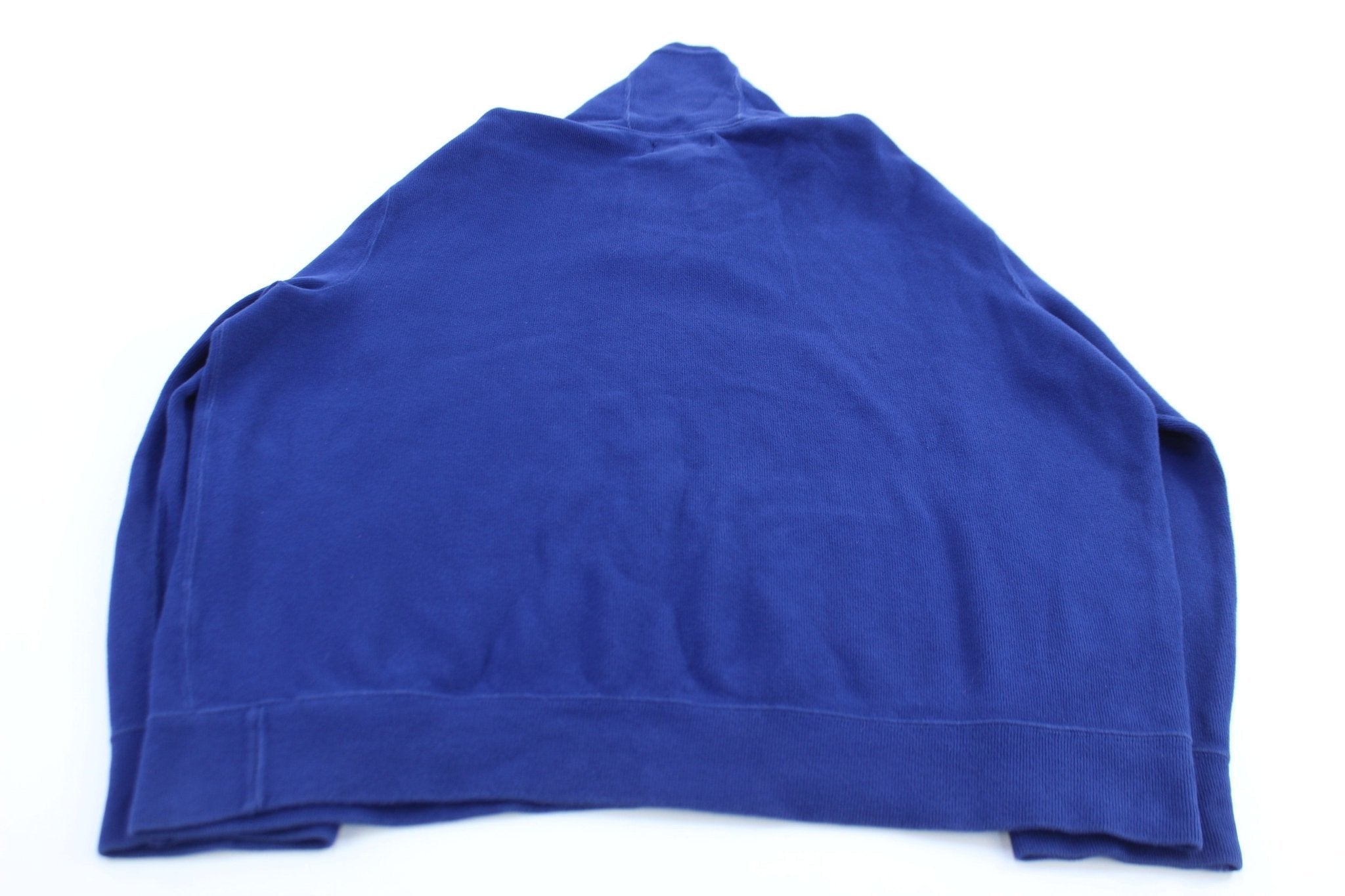 Polo Ralph Lauren Embroidered Logo Blue Button Up Sweater - Sweater - Thrifted Threads