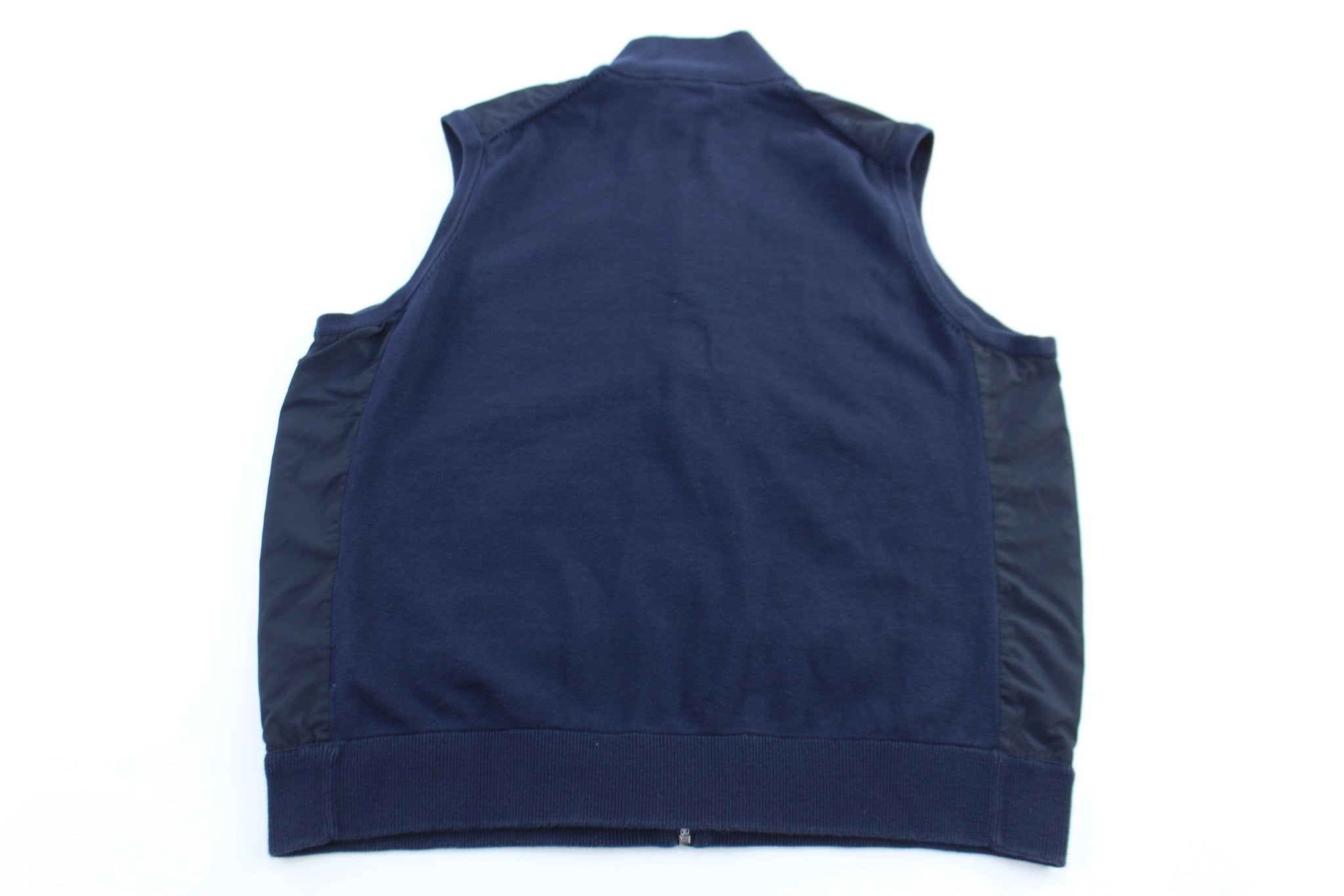 Polo Ralph Lauren Embroidered Logo Blue Full Zip Vest - Vest - Thrifted Threads