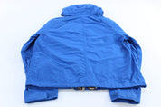 Polo Ralph Lauren Embroidered Logo Blue Hooded Jacket - ThriftedThreads.com