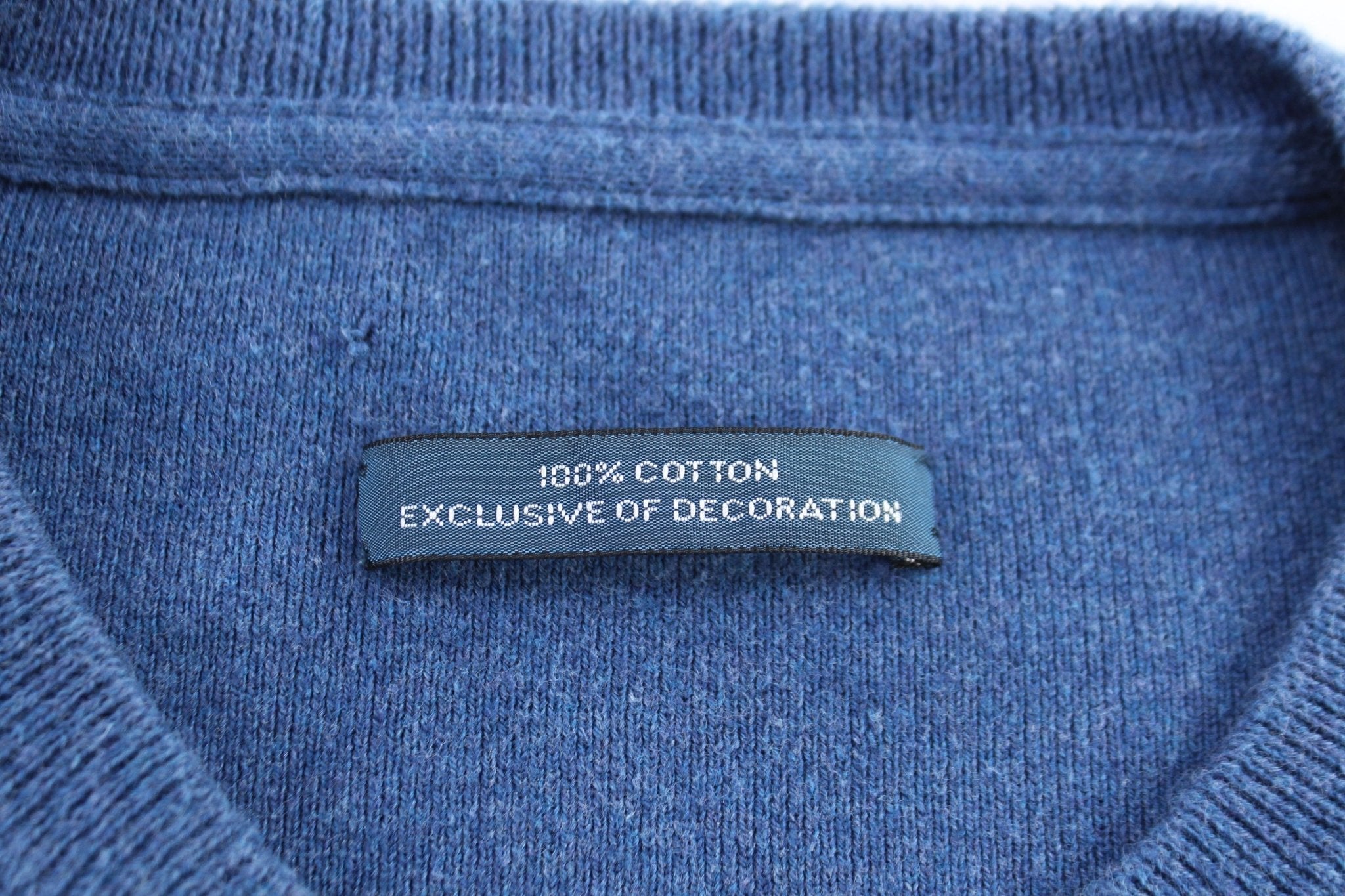 Polo Ralph Lauren Embroidered Logo Blue Knit Sweater - ThriftedThreads.com