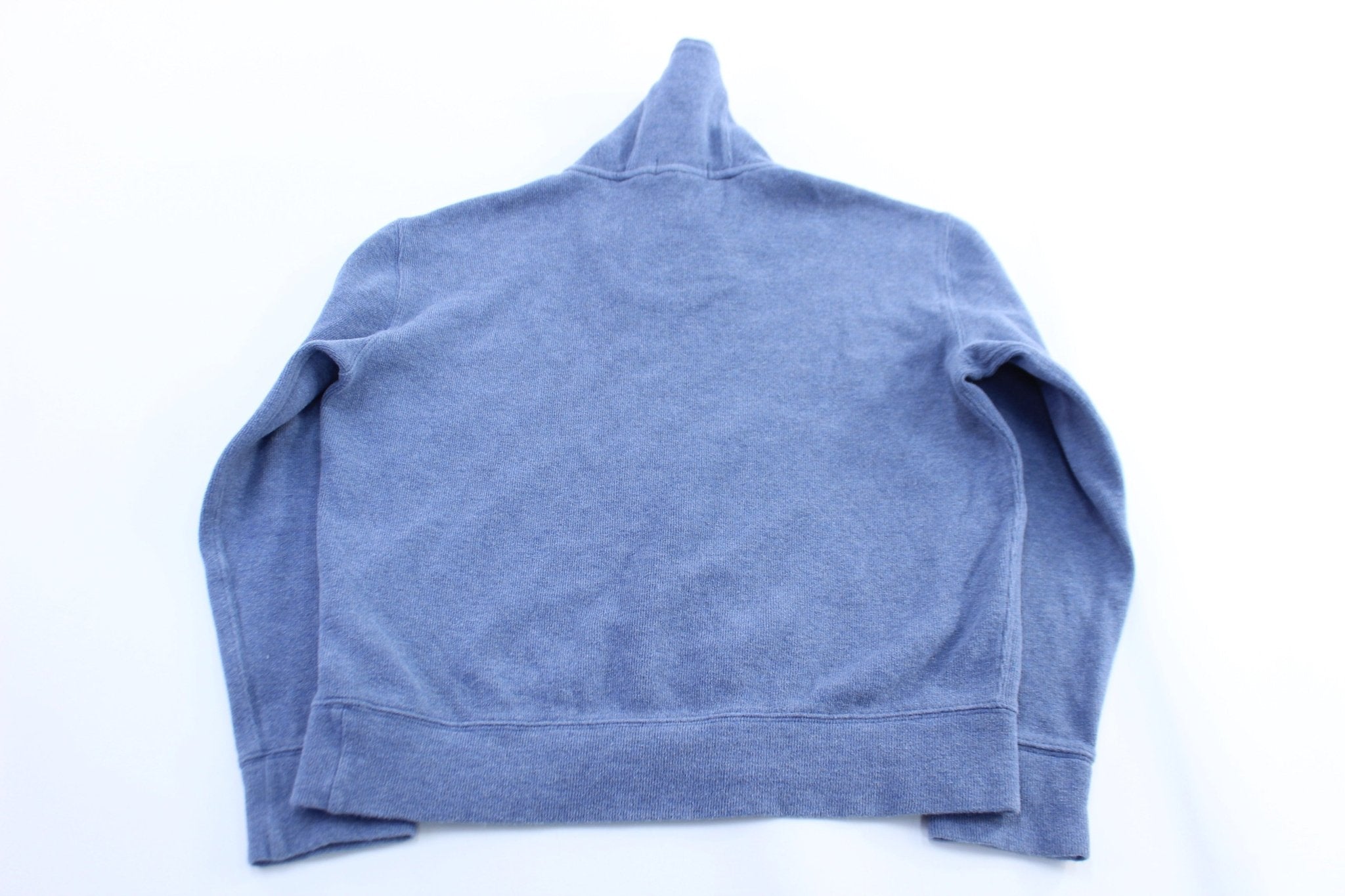 Polo Ralph Lauren Embroidered Logo Blue Pullover Sweater - ThriftedThreads.com