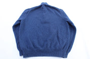 Polo Ralph Lauren Embroidered Logo Blue Pullover Sweater - ThriftedThreads.com