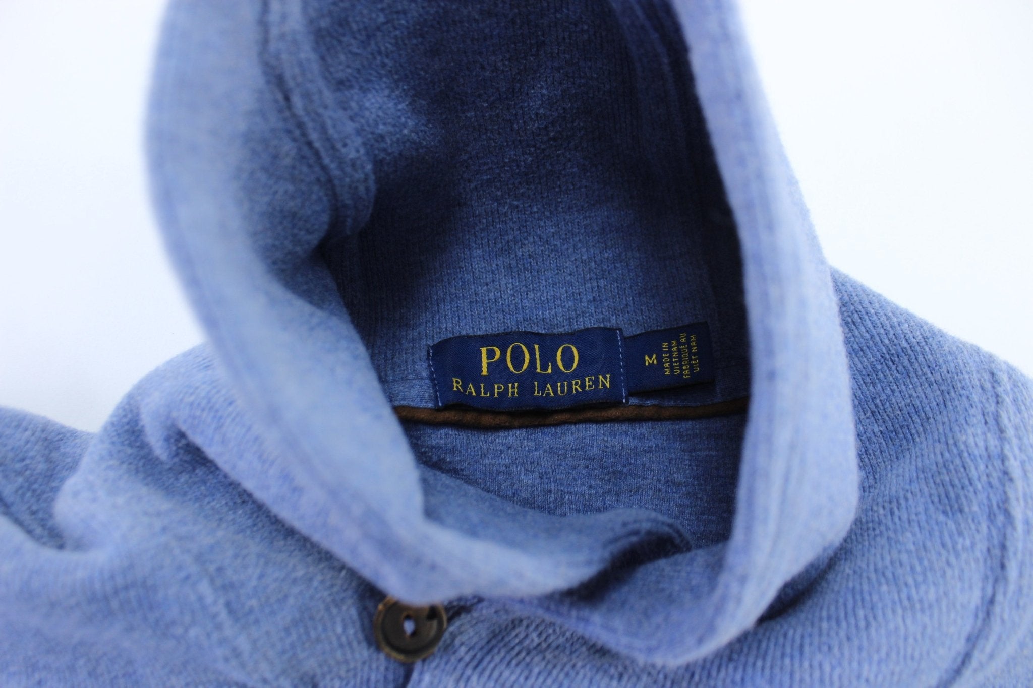 Polo Ralph Lauren Embroidered Logo Blue Pullover Sweater - ThriftedThreads.com