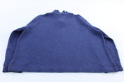 Polo Ralph Lauren Embroidered Logo Blue Quarter Zip Sweater - ThriftedThreads.com