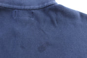 Polo Ralph Lauren Embroidered Logo Blue Quarter Zip Sweater - ThriftedThreads.com