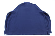 Polo Ralph Lauren Embroidered Logo Blue Quarter Zip Sweater - ThriftedThreads.com