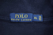 Polo Ralph Lauren Embroidered Logo Blue Quarter Zip Sweater - Sweater - Thrifted Threads