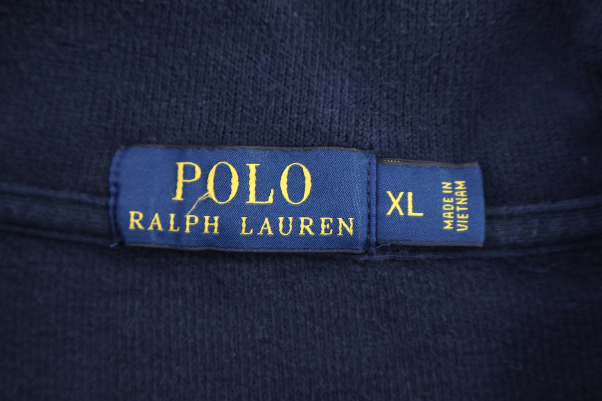 Polo Ralph Lauren Embroidered Logo Blue Quarter Zip Sweater - Sweater - Thrifted Threads