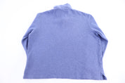 Polo Ralph Lauren Embroidered Logo Blue Quarter Zip Sweater - Sweater - Thrifted Threads
