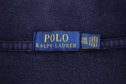 Polo Ralph Lauren Embroidered Logo Blue Quarter Zip Sweater - Sweater - Thrifted Threads