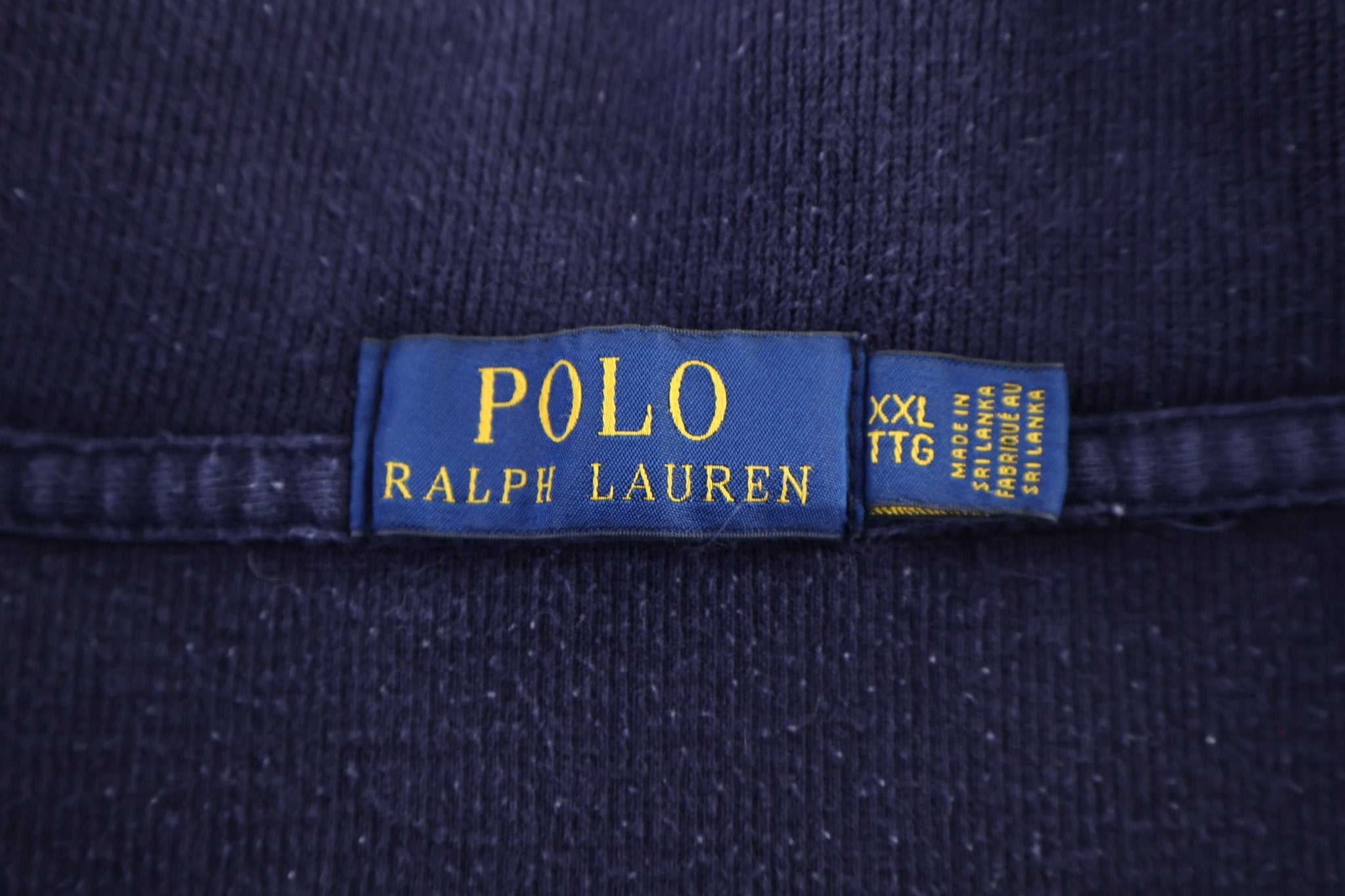 Polo Ralph Lauren Embroidered Logo Blue Quarter Zip Sweater - Sweater - Thrifted Threads