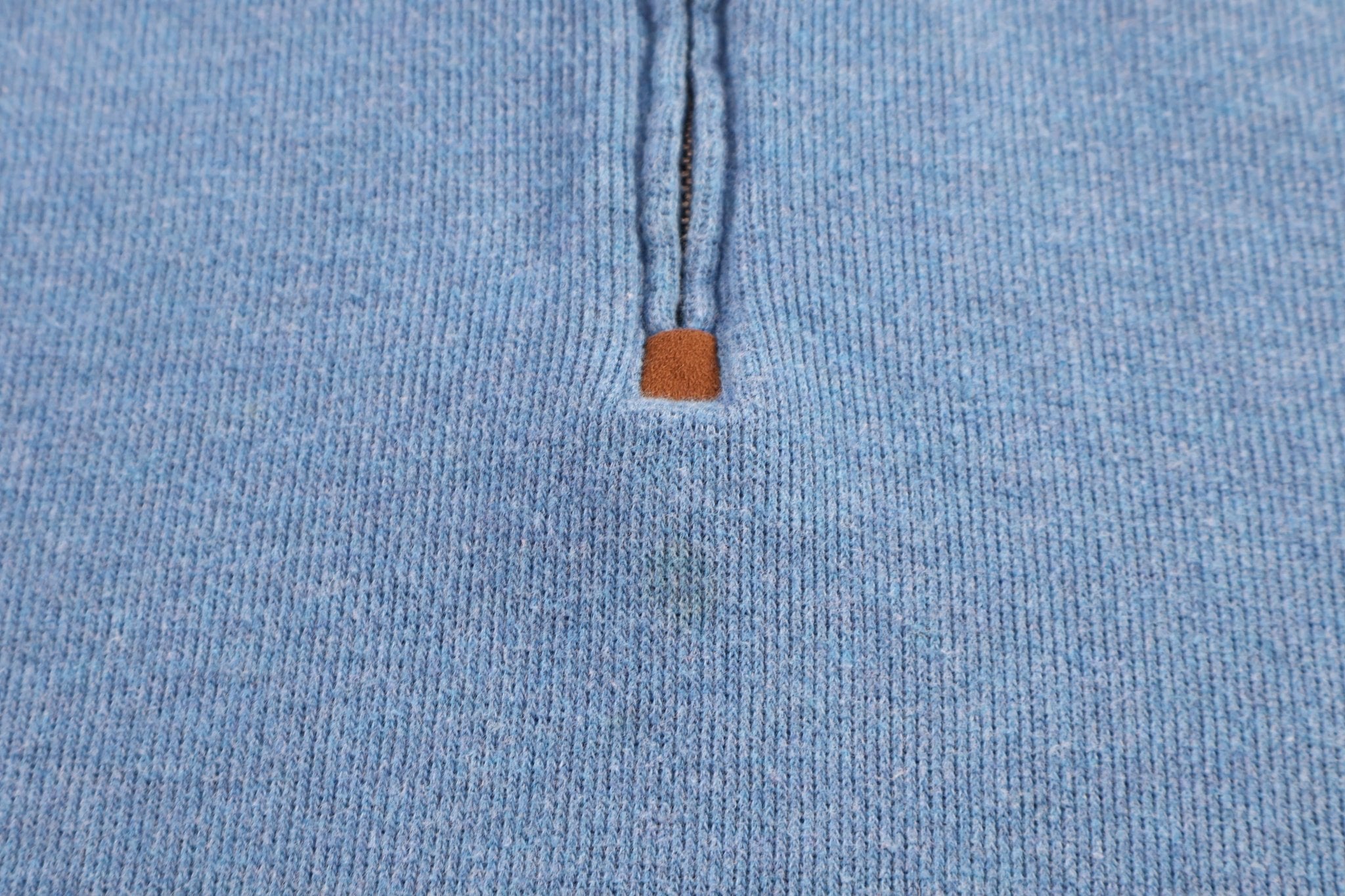 Polo Ralph Lauren Embroidered Logo Blue Quarter Zip Sweater - Sweater - Thrifted Threads