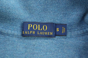 Polo Ralph Lauren Embroidered Logo Blue Quarter Zip Sweater - Sweater - Thrifted Threads