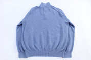 Polo Ralph Lauren Embroidered Logo Blue Quarter Zip Sweater - Sweater - Thrifted Threads