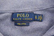 Polo Ralph Lauren Embroidered Logo Blue Quarter Zip Sweater - Sweater - Thrifted Threads
