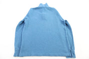 Polo Ralph Lauren Embroidered Logo Blue Quarter Zip Sweater - Sweater - Thrifted Threads