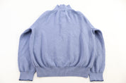 Polo Ralph Lauren Embroidered Logo Blue Quarter Zip Sweater - Sweater - Thrifted Threads