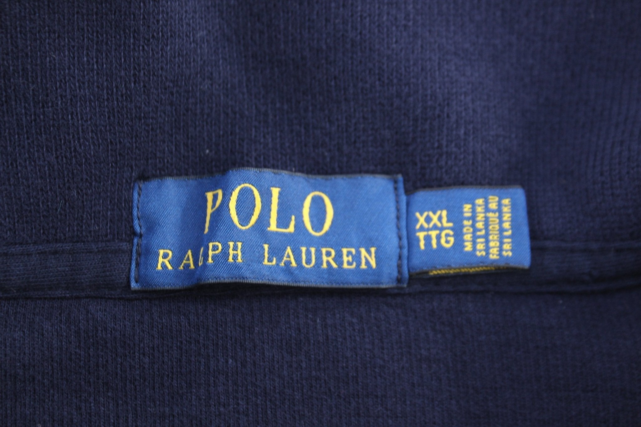 Polo Ralph Lauren Embroidered Logo Blue Quarter Zip Sweater - Sweater - Thrifted Threads