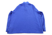 Polo Ralph Lauren Embroidered Logo Blue Quarter Zip Sweater - Sweater - Thrifted Threads