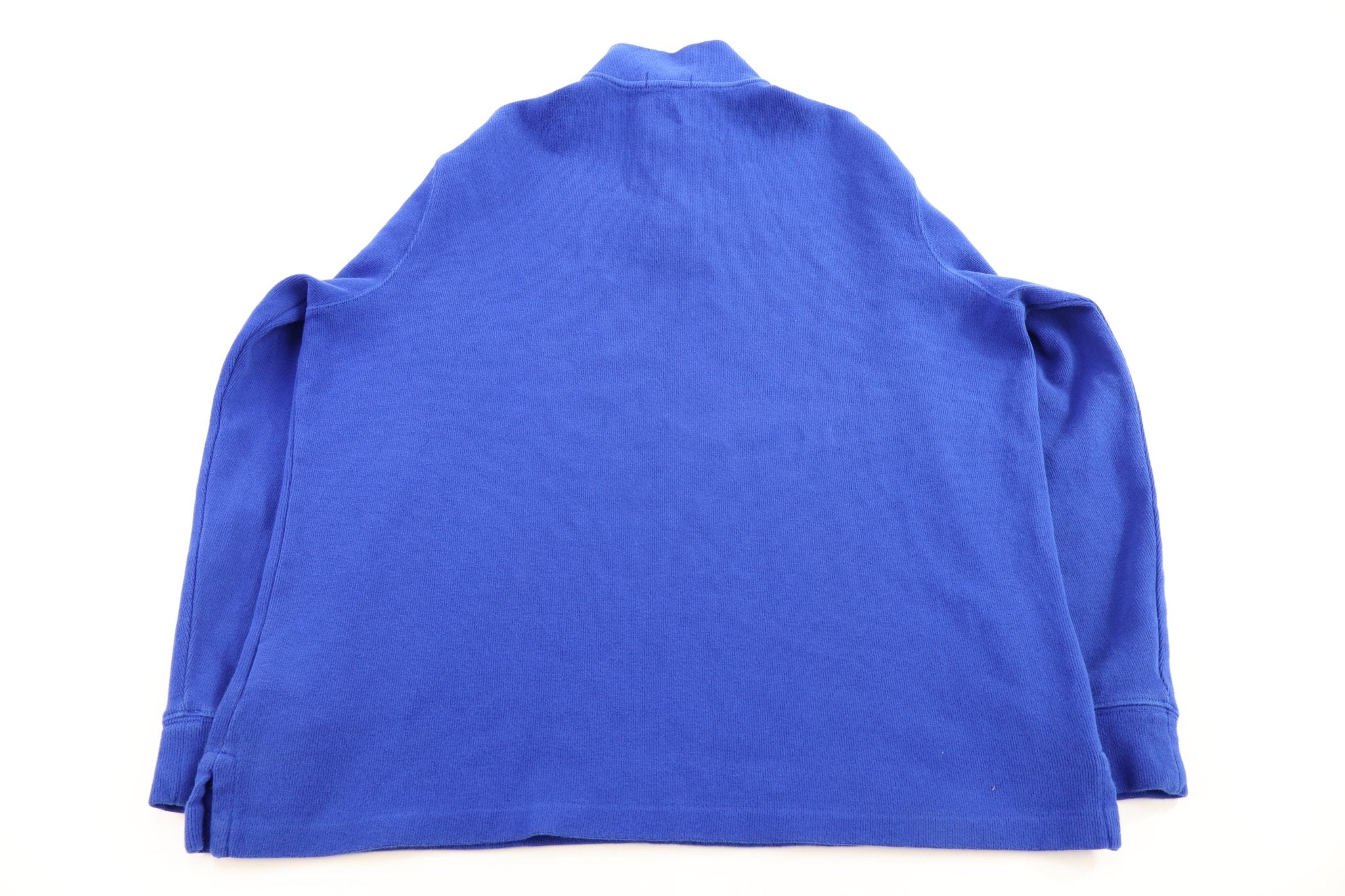 Polo Ralph Lauren Embroidered Logo Blue Quarter Zip Sweater - Sweater - Thrifted Threads