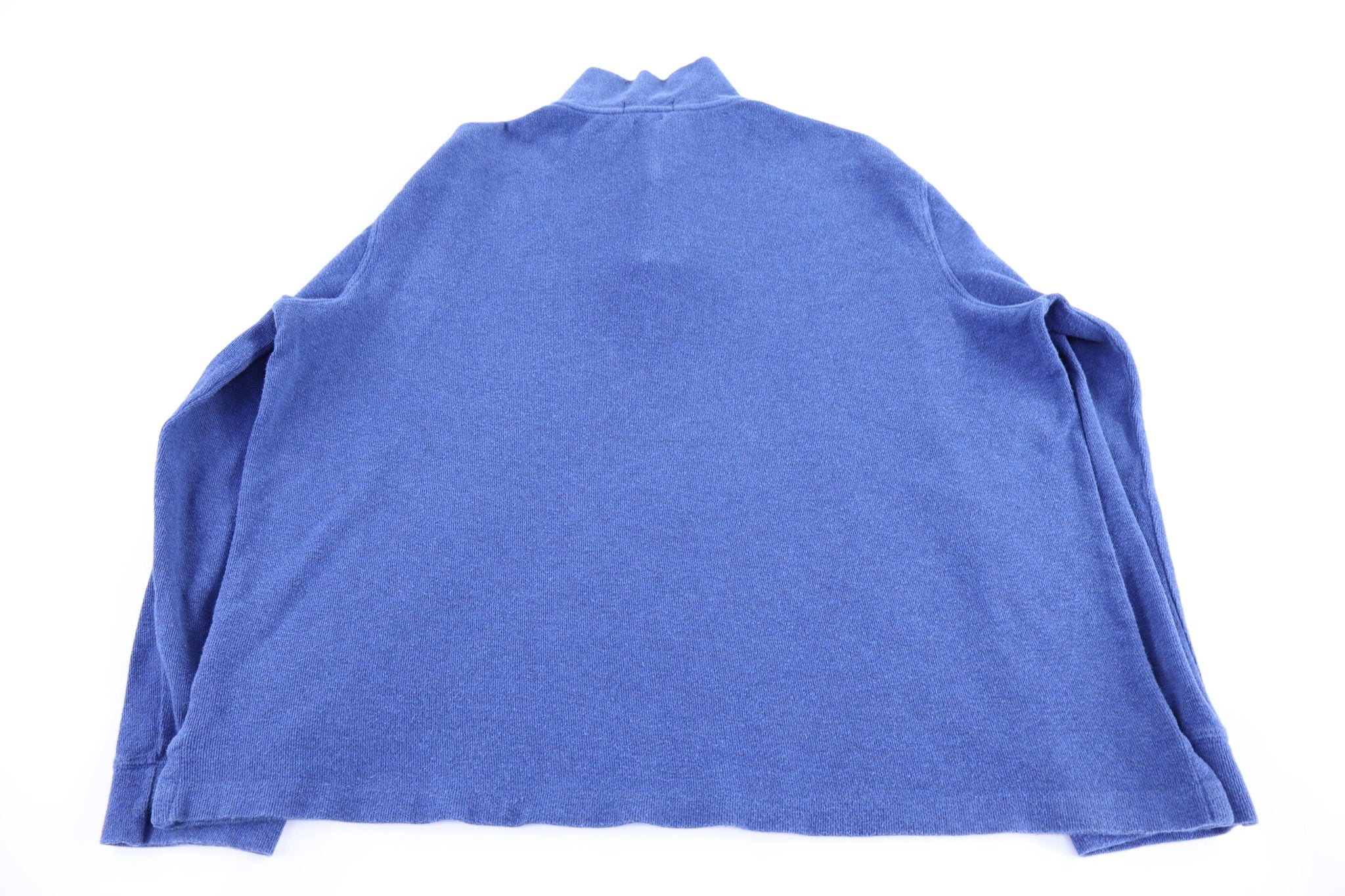 Polo Ralph Lauren Embroidered Logo Blue Quarter Zip Sweater - Sweater - Thrifted Threads