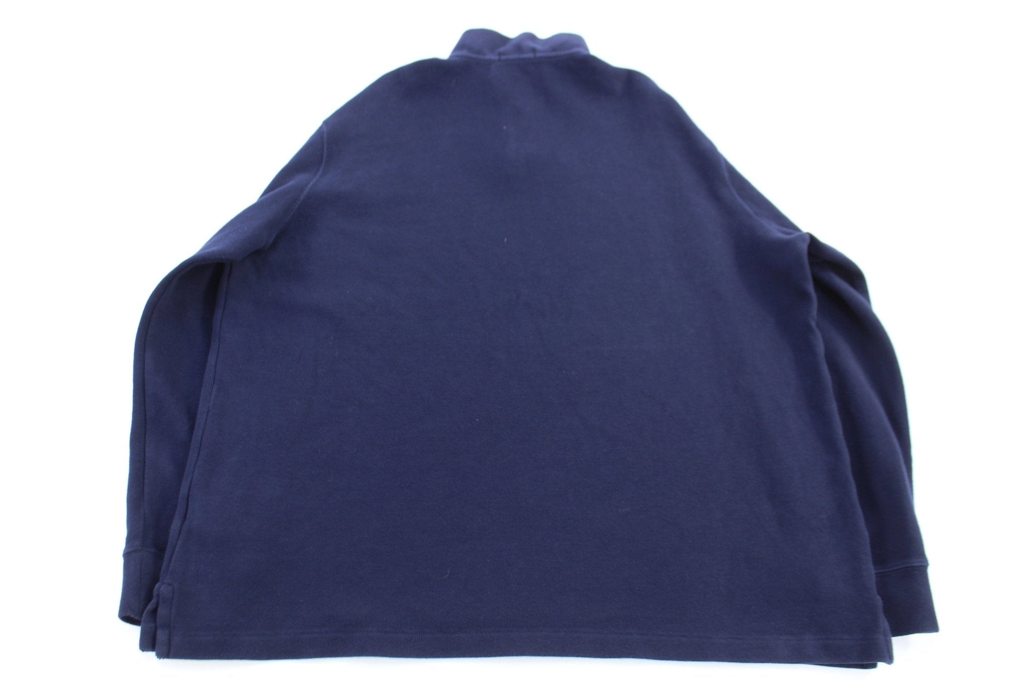 Polo Ralph Lauren Embroidered Logo Blue Quarter Zip Sweater - Sweater - Thrifted Threads