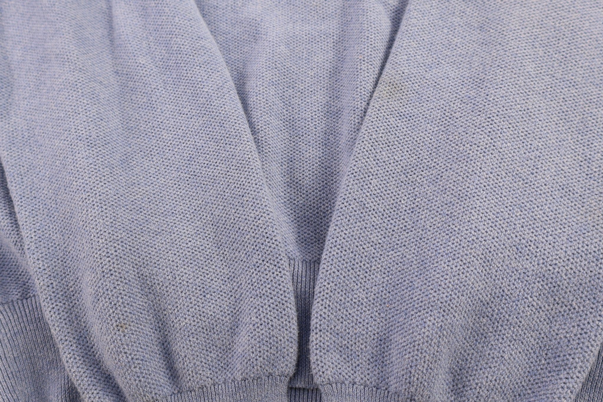 Polo Ralph Lauren Embroidered Logo Blue Quarter Zip Sweater - Sweater - Thrifted Threads