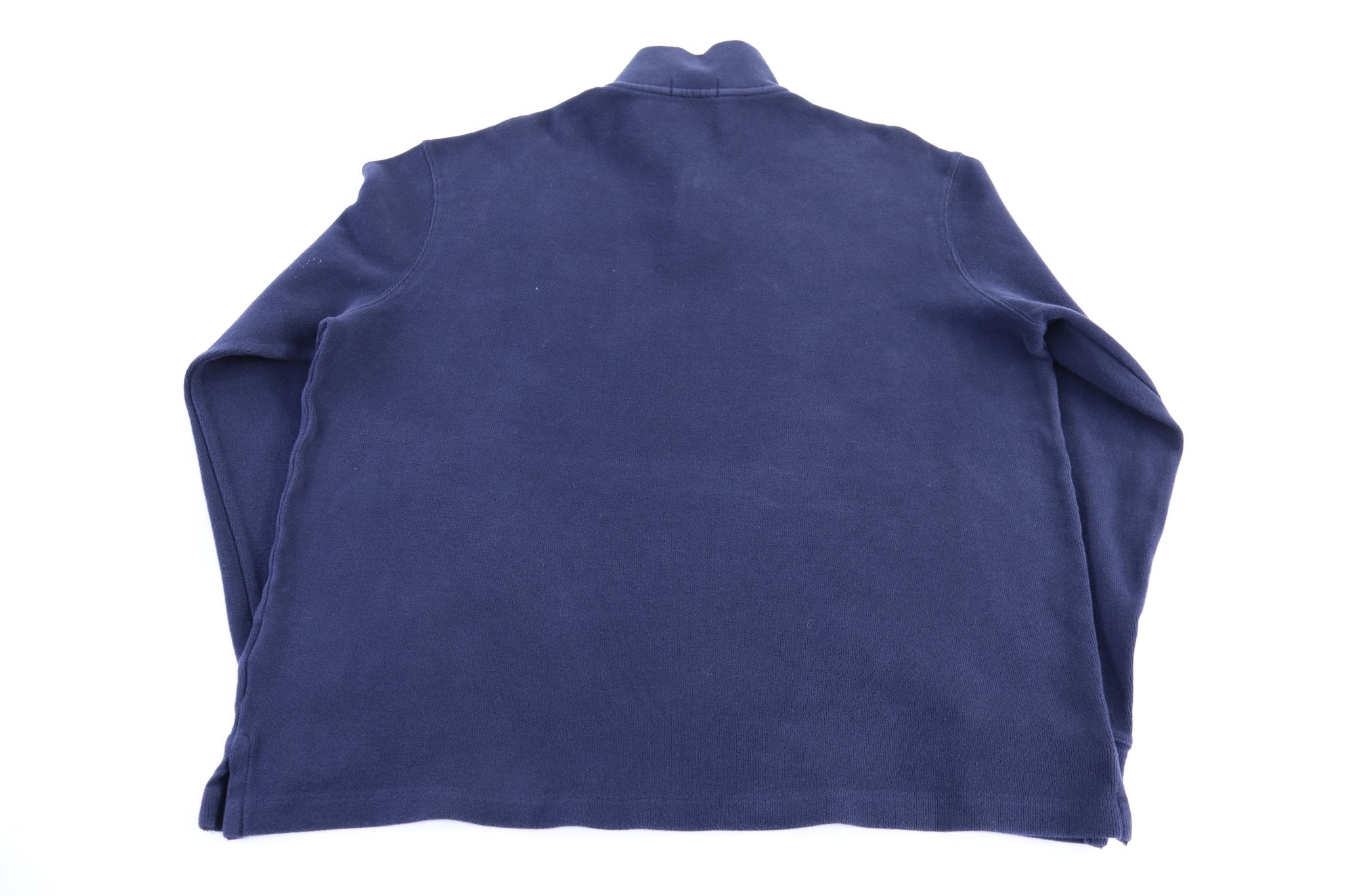 Polo Ralph Lauren Embroidered Logo Blue Quarter Zip Sweater - Sweater - Thrifted Threads