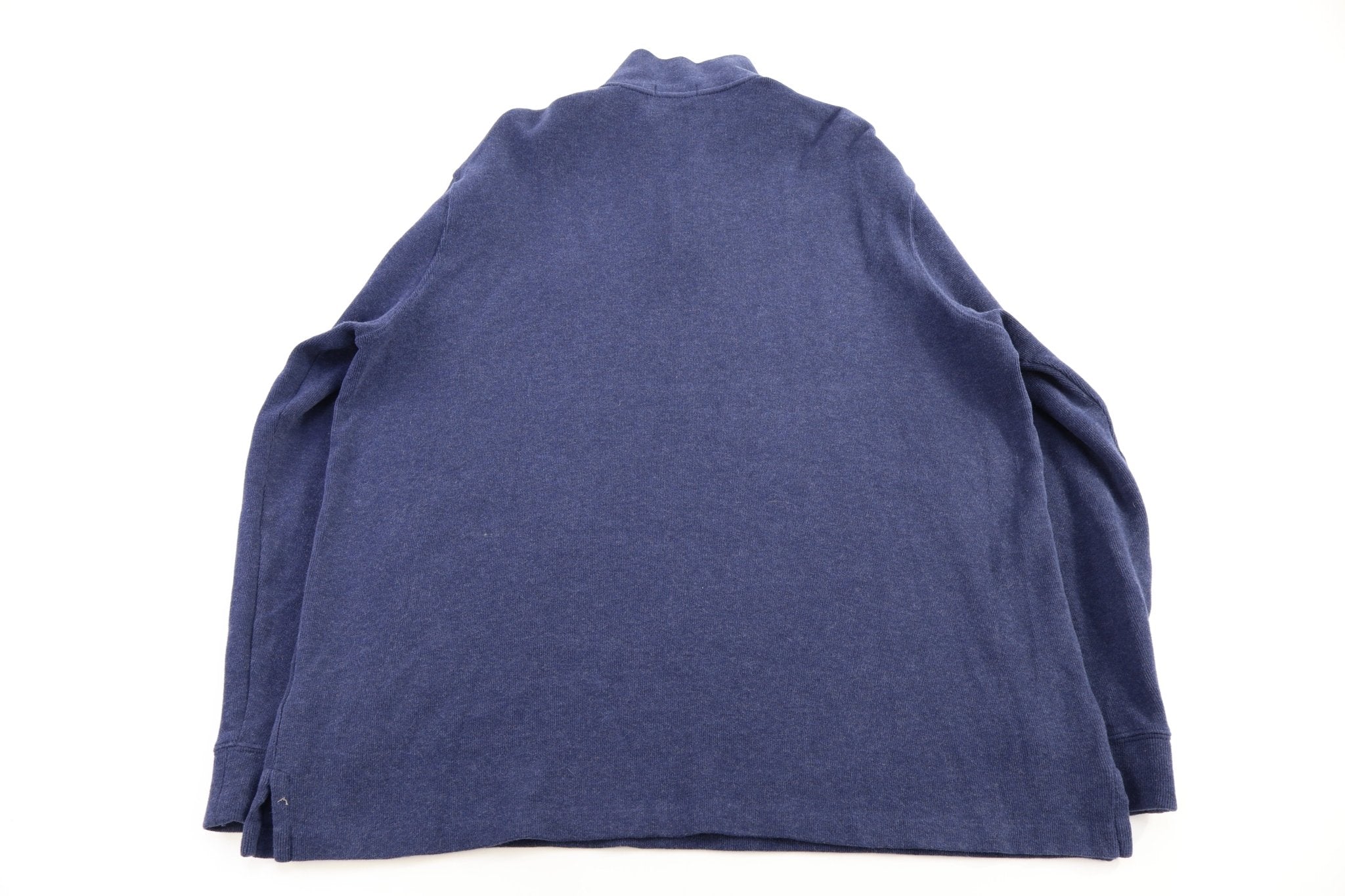 Polo Ralph Lauren Embroidered Logo Blue Quarter Zip Sweater - Sweater - Thrifted Threads