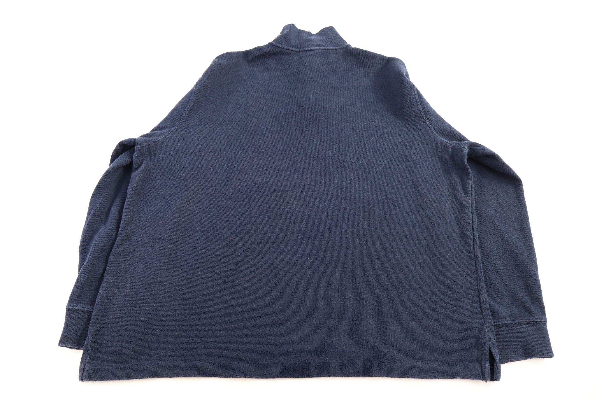 Polo Ralph Lauren Embroidered Logo Blue Quarter Zip Sweater - Sweater - Thrifted Threads
