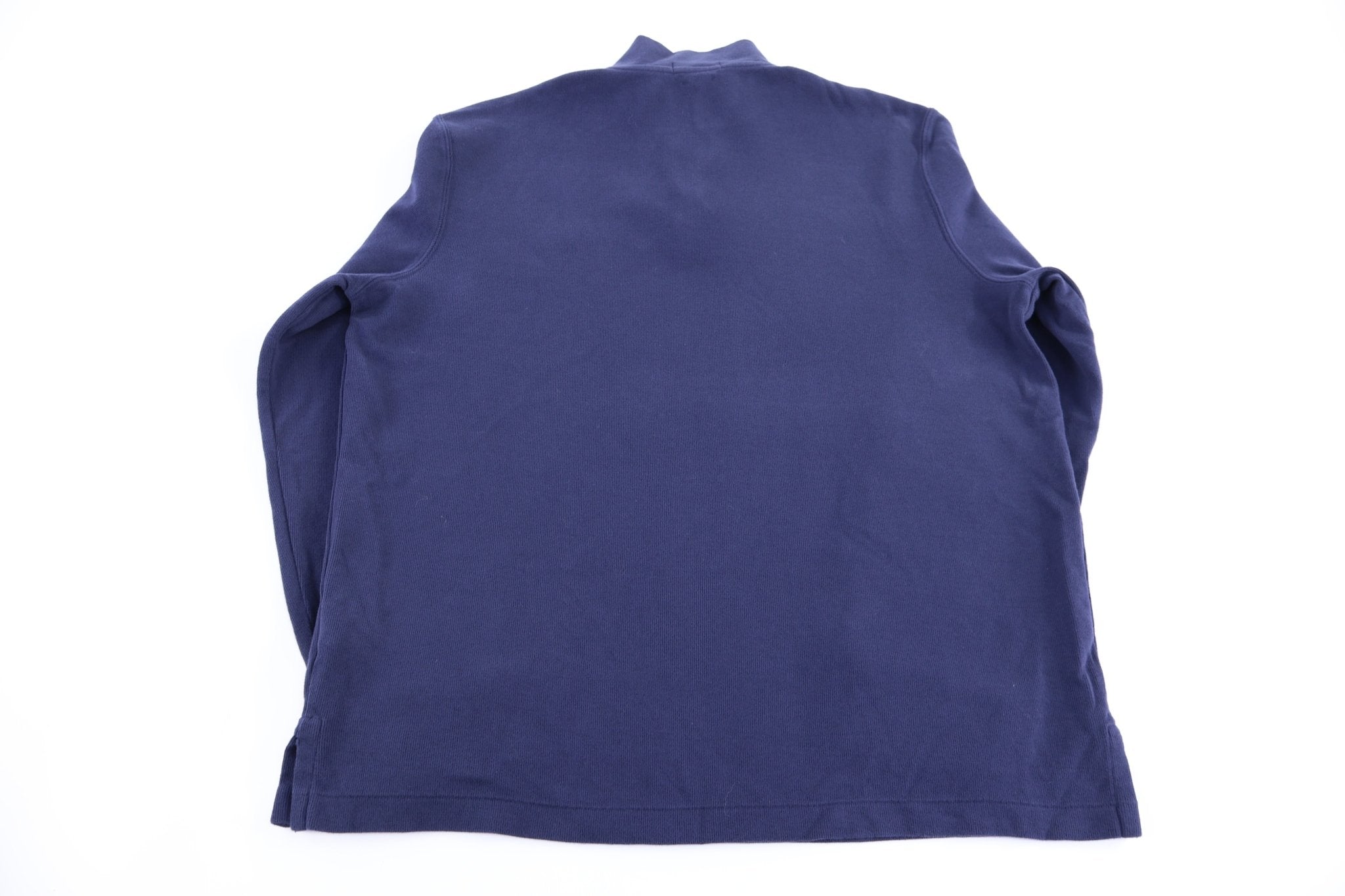 Polo Ralph Lauren Embroidered logo Blue Quarter Zip Sweater - Sweater - Thrifted Threads